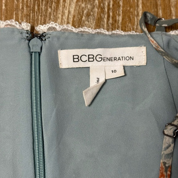 BCBGeneration Floral Fit & Flare Mini Babydoll Dress Womens Size 10 Coquette Y2K - Picture 9 of 12